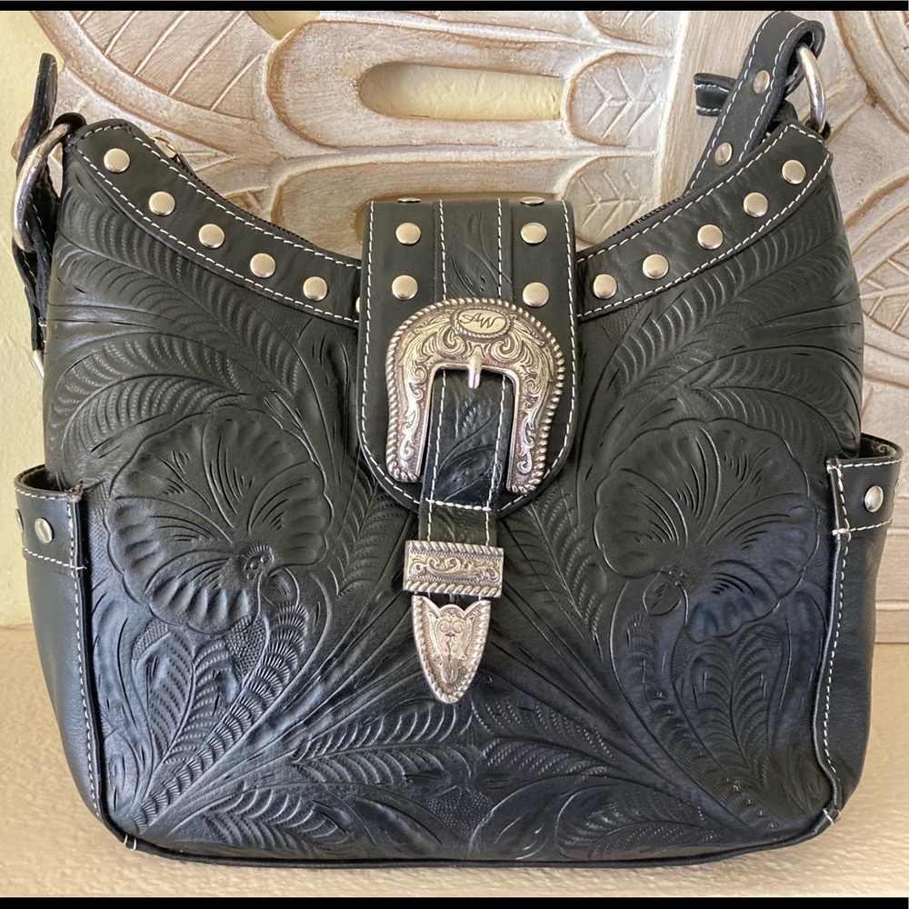 🔥🔥Gorgeous leather American West vintage bag